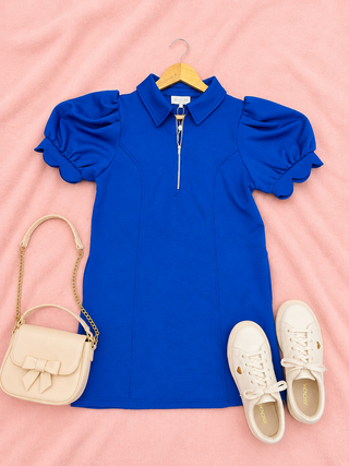 Charming Meets Casual Dress (Royal)