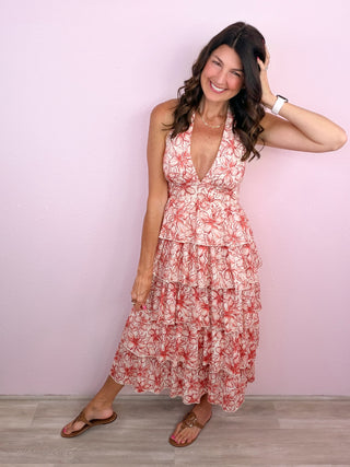 Garden Escape Halter Midi