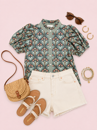 Gather & Grace Top (Green)