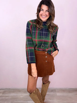 Fall Feels Corduroy Skort