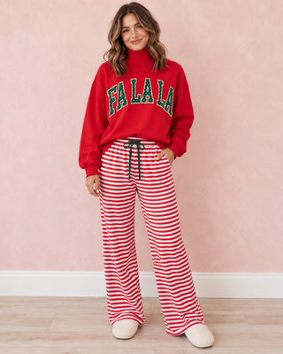 Candy Cane Cozy Striped Lounge Pants