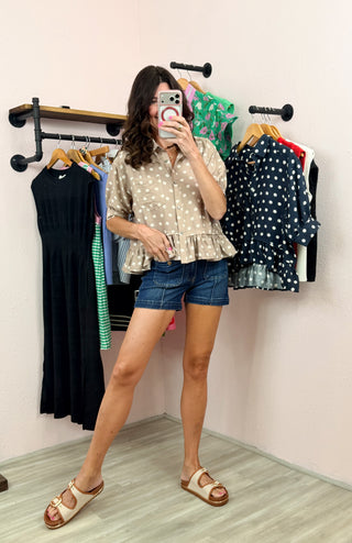 Dot & Darling Top (Sand)