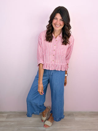 Sweet & Flowy Denim Pants