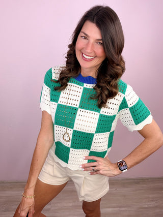 Checker Charm Top