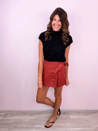 Haute Style Wrap Skort