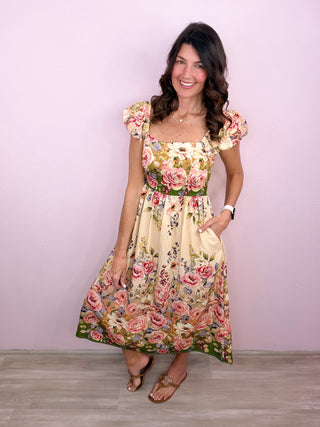 Garden Picnic Midi Dress