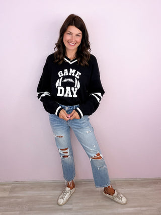 MICA Straight Leg Distressed Denim
