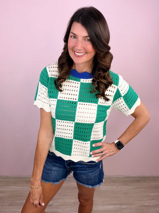 Checker Charm Top