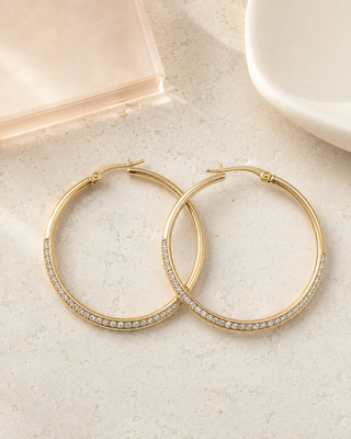 After Hours Crystal Hoops