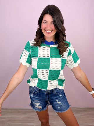 Checker Charm Top