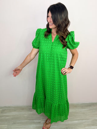 Meadow Whisper Midi Dress