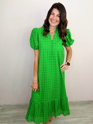 Meadow Whisper Midi Dress