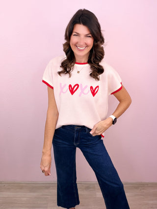 Sweetheart Style Sweater Top