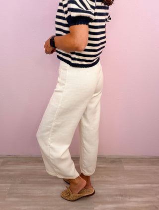 Elevated Essential Pants (Ivory)