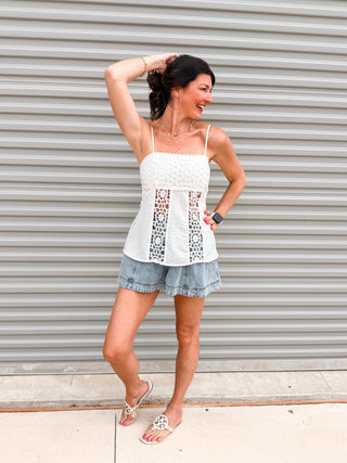 Obsessing Over It Denim Skort