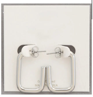 Open Rectangle Earrings