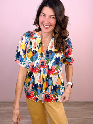 Painted Petals Top