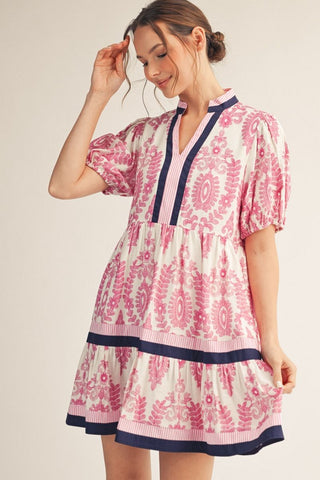 Take Notice Dress (Magenta)