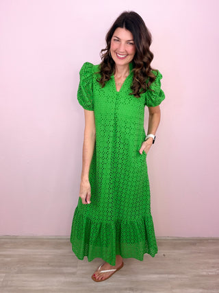 Meadow Whisper Midi Dress