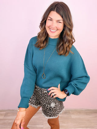 Always In Style Sweater (Teal)