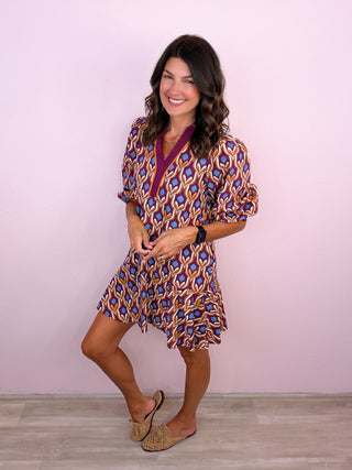 Own The Day Dress (Wine)