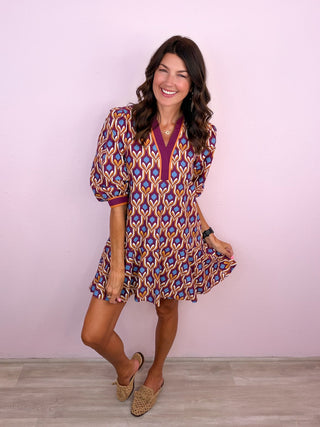 Own The Day Dress (Wine)