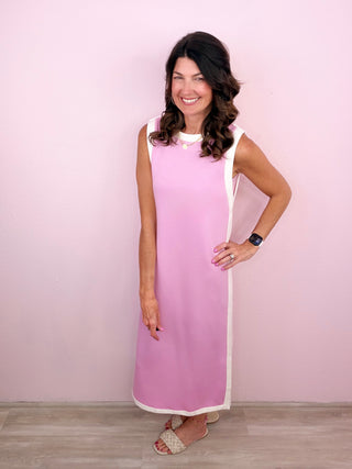 Varsity Style Midi Dress