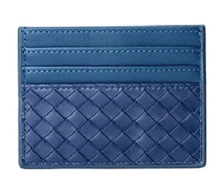Woven Vegan Leather Wallet CC Holder