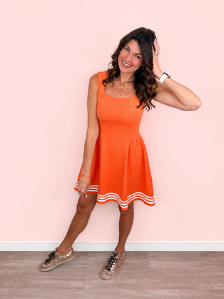 Game Day Cheer Dress (Orange)
