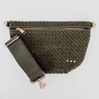 Suede Westlyn Woven Bum Bag