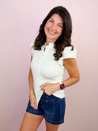 Effortless Classic Top (Ivory)