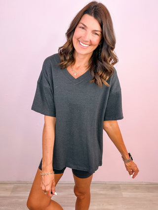 Off-Duty Relaxed Shorts Set - Charcoal