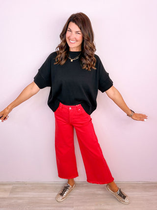 Everyday Essential Knit Top (Black)