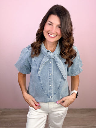 Statement Maker Denim Top