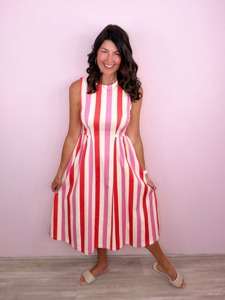 Sunset Sips Midi Dress