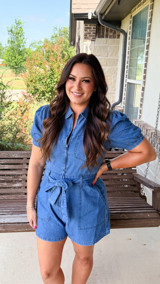 Sweet & Simple Denim Romper