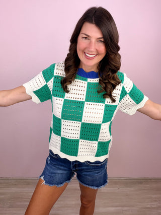 Checker Charm Top