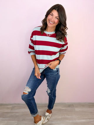 Off Duty Favorite Pullover (Burgundy)
