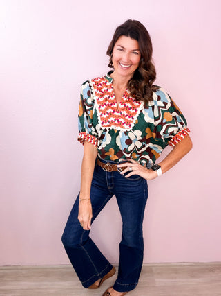 RISEN Tummy Control Flare Denim