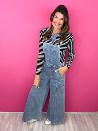 Effortless Agenda Denim Overalls