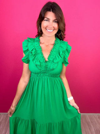 Romance Comes Easy Midi Dress