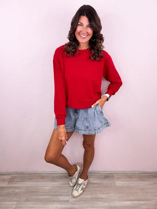 Obsessing Over It Denim Skort