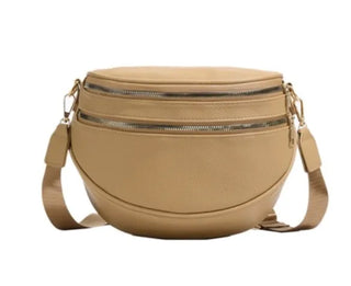 Vegan Leather Multi-Pocket Crossbody Bum Bag