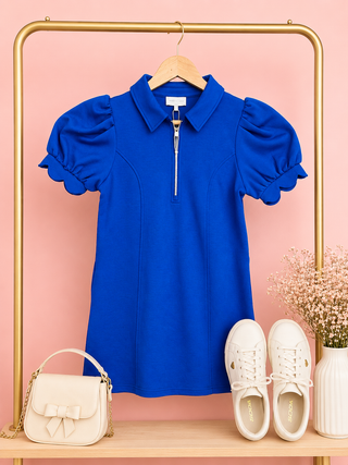 Charming Meets Casual Dress (Royal)
