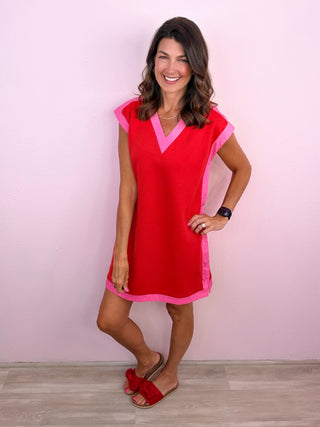 Go To Charm Dress (Red)