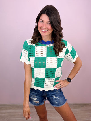 Checker Charm Top