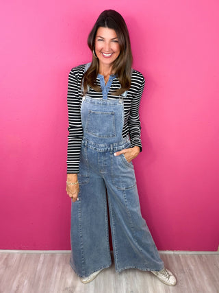 Effortless Agenda Denim Overalls