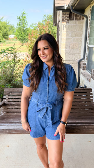 Sweet & Simple Denim Romper