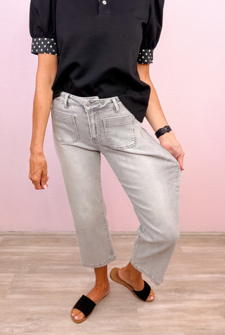 MICA Grey Patch Pocket Denim