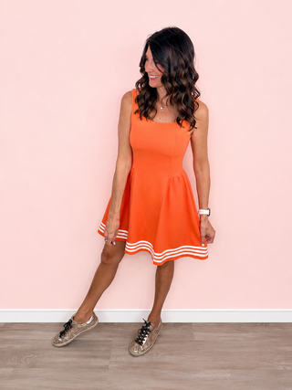 Game Day Cheer Dress (Orange)